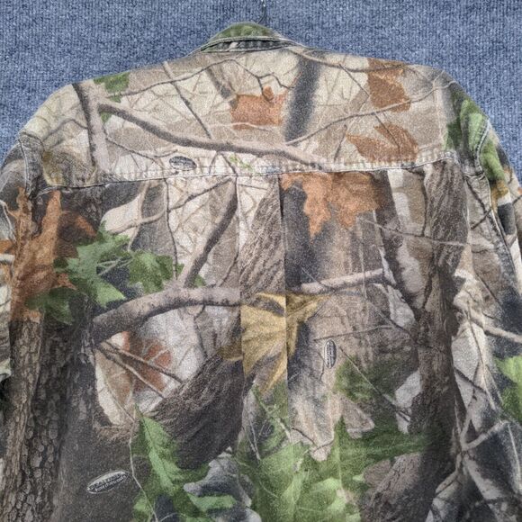 Wells Creek Men's Button-Up Hunting Shirt Camo XL Hardwood Greens Outdoor - Picture 6 of 11